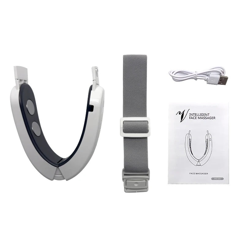 EMS V-Face Slimming Vibration Massager LED Photon Therapy Facial Lifting Care Double Chin V Line Lift Belt Cellulite Jaw Device