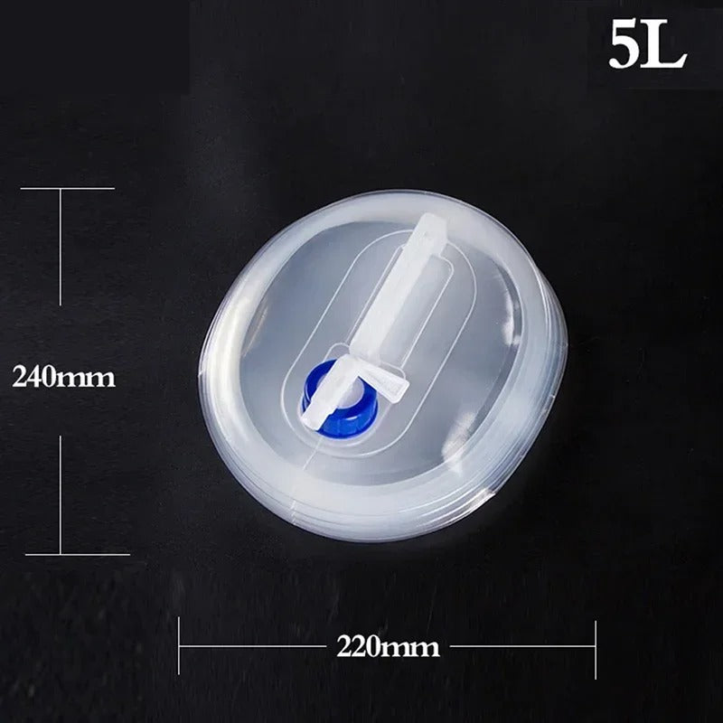 Portable 5/10L /15L Outdoor Folding Water Bag for Car Container Outdoor Transportation Camping Hiking Picnic Emergency