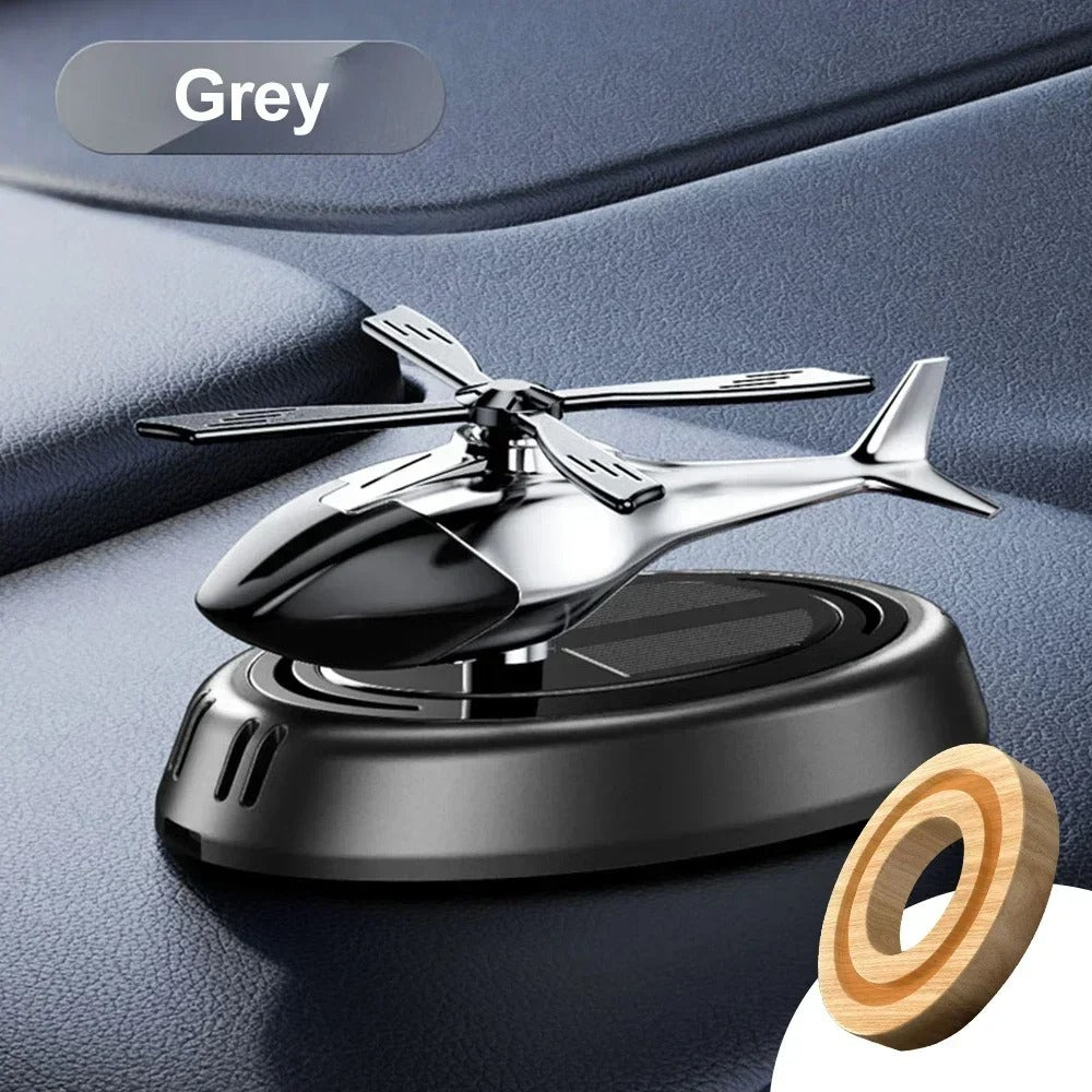 Decoration Solar Rotating Car Aircraft Aromatherapy Wholesale Creative Helicopter Car Aromatherapy Perfume Accessories