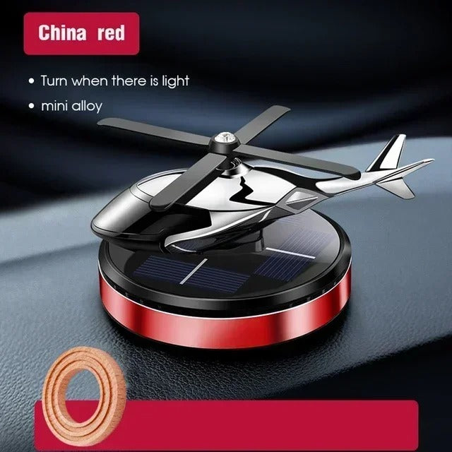 Decoration Solar Rotating Car Aircraft Aromatherapy Wholesale Creative Helicopter Car Aromatherapy Perfume Accessories