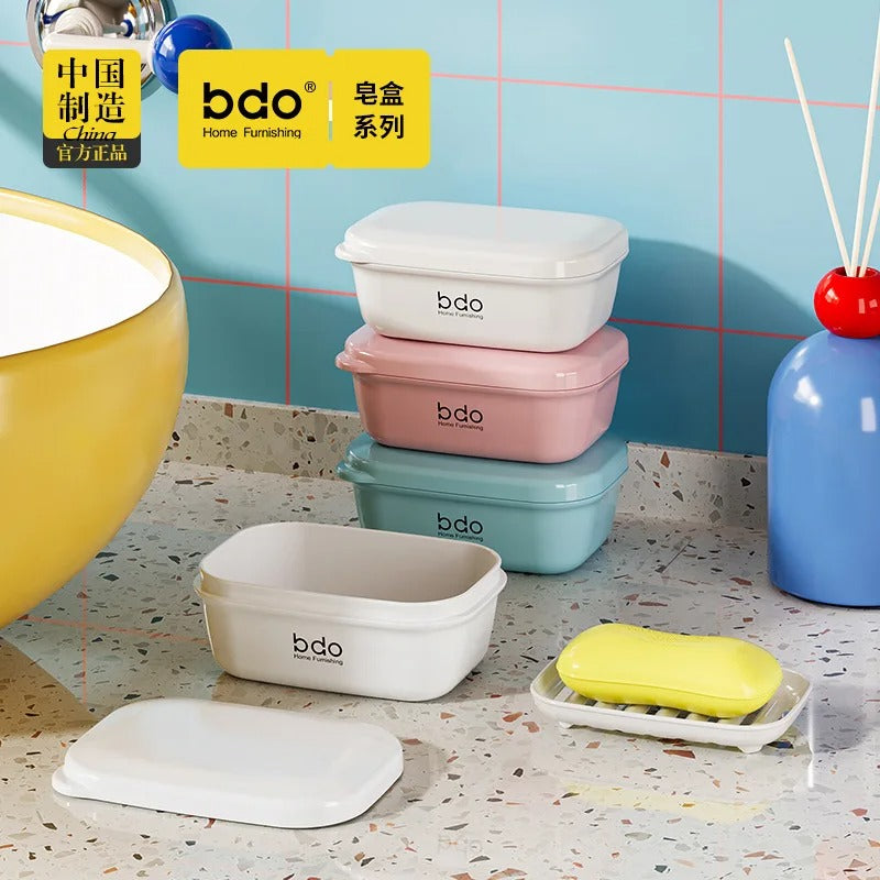 Portable Travel Soap Box with Lid | Thickened Waterproof Soap Holder Case for Bathroom & Travel