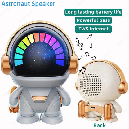 Spaceman Retro Wireless Bt Speaker, Subwoofer, Usb Connection, Compact And Exquisite, Set Decorative And Practical In One, Suitable For Living Room