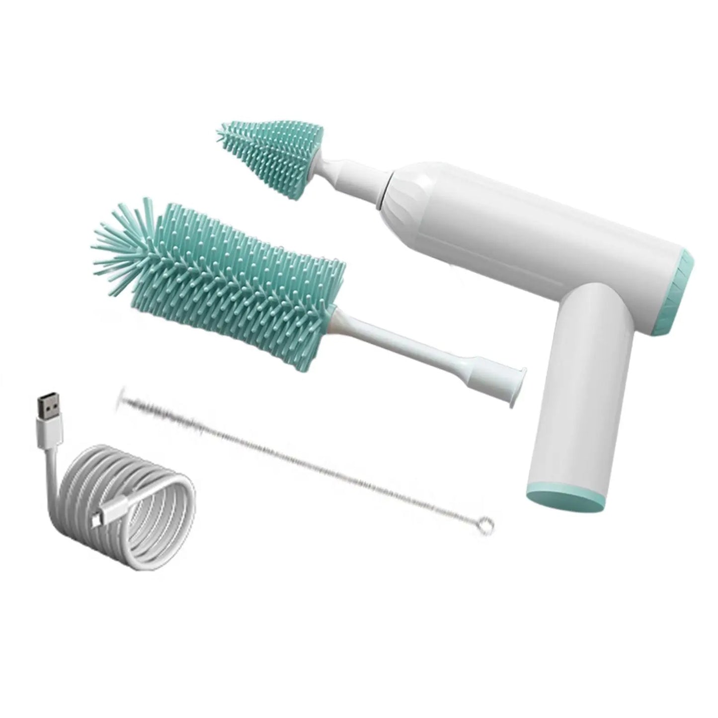Baby Bottle Brush Portable Electric Bottle Cleaning Brush Electric Bottle Brush for Coffee Mugs Teapot Tumbler Pitcher Bottle