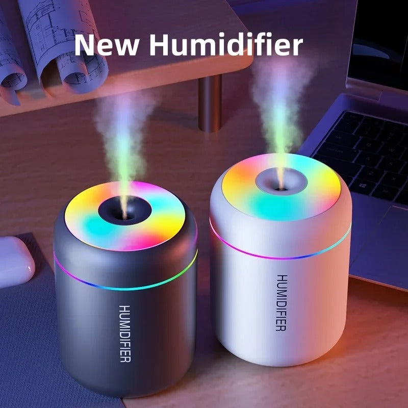 Powerful and Efficient Air Humidifier 180ML Aromatherapy Aroma Diffuser Essential Oil with Colorful Lights for Home Car Bedroom