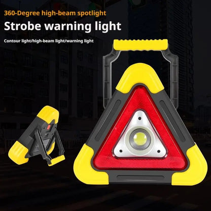 Emergency Tripod Warning Light Multi-function LED Light Outdoor Safety Breakdown Lamp Portable Work Camping Light