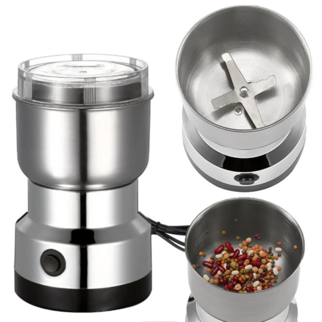 Electric Grinder Four Edged Blade Kitchen Cereal Nuts Beans Spices Grains Grinder Machine Multifunctional Home Coffee Grinder