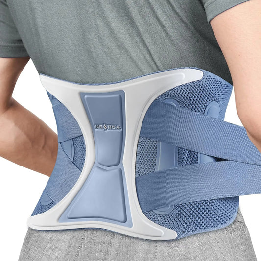 Back Support Brace Adjustable Lumbar Support Belt Waist Wrap for Lower Back Pain Relief, Injuries, Sciatica, Scoliosis
