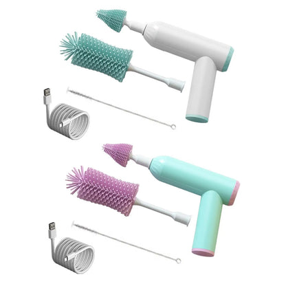 Baby Bottle Brush Portable Electric Bottle Cleaning Brush Electric Bottle Brush for Coffee Mugs Teapot Tumbler Pitcher Bottle