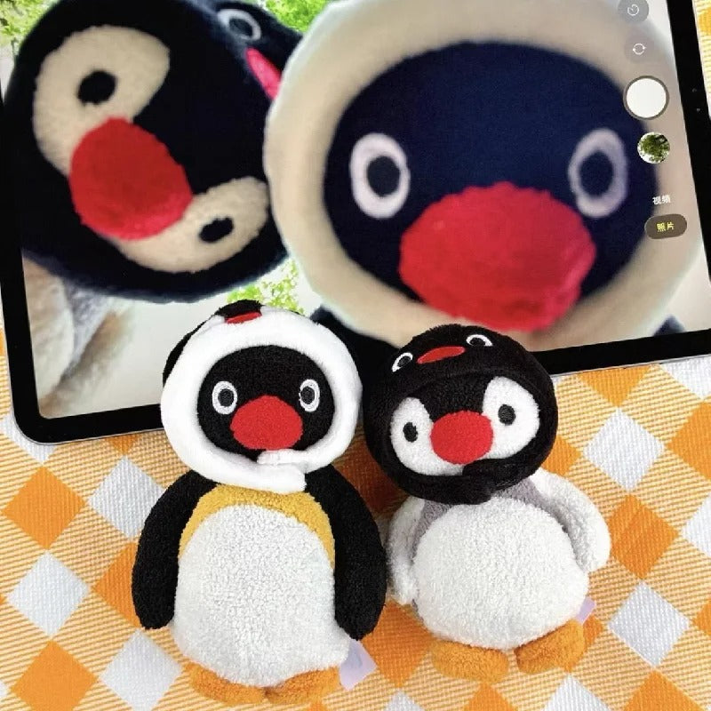 Mini Soft Plush Cotton Penguin Keychain Kawaii Cartoon Animal Bag Pendant Lightweight Couple Matching Keyring For Backpack Car