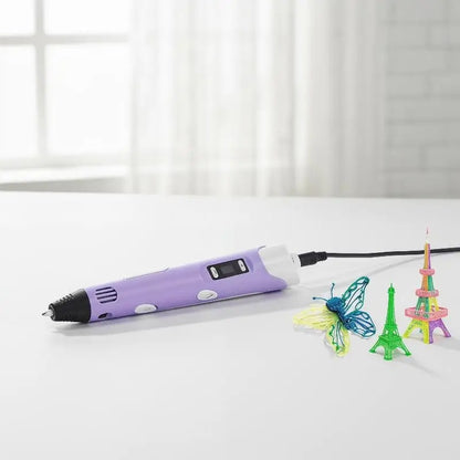 3D Printing Pen Intelligent Pen Making Graffiti ArtsCrafts With USB Cable For Kids Adults DIY Creative Art Supplies