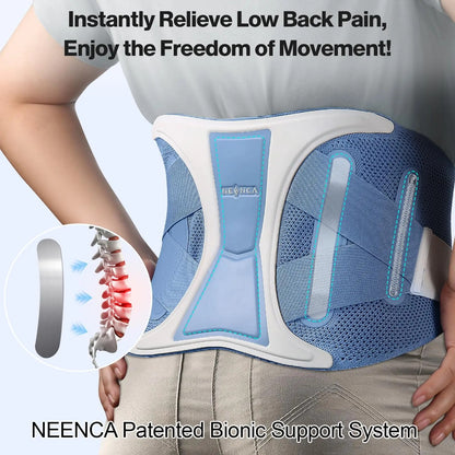 Back Support Brace Adjustable Lumbar Support Belt Waist Wrap for Lower Back Pain Relief, Injuries, Sciatica, Scoliosis