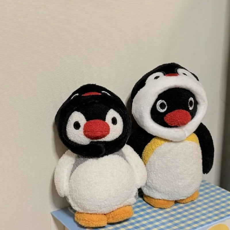 Mini Soft Plush Cotton Penguin Keychain Kawaii Cartoon Animal Bag Pendant Lightweight Couple Matching Keyring For Backpack Car
