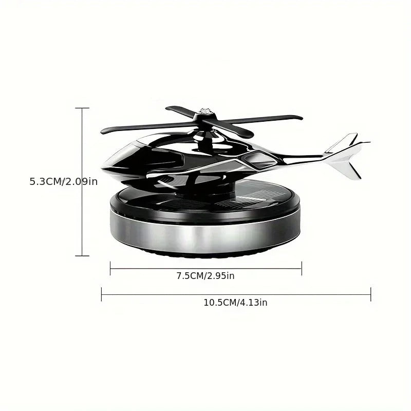 Decoration Solar Rotating Car Aircraft Aromatherapy Wholesale Creative Helicopter Car Aromatherapy Perfume Accessories