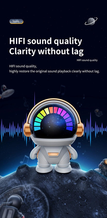 Spaceman Retro Wireless Bt Speaker, Subwoofer, Usb Connection, Compact And Exquisite, Set Decorative And Practical In One, Suitable For Living Room