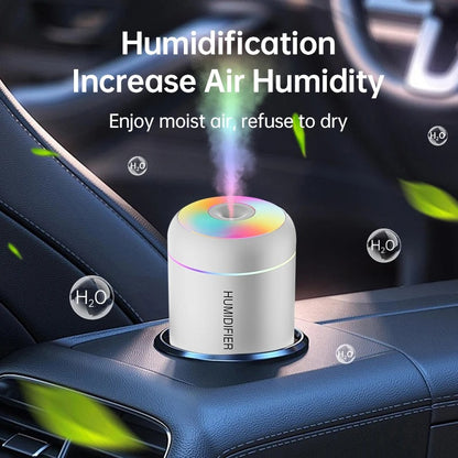 Powerful and Efficient Air Humidifier 180ML Aromatherapy Aroma Diffuser Essential Oil with Colorful Lights for Home Car Bedroom