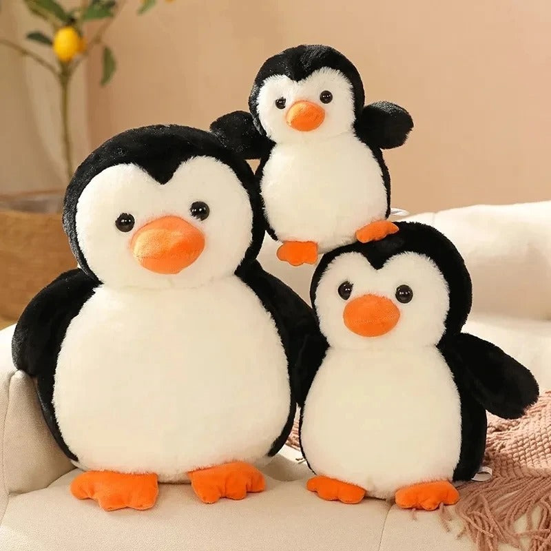 Mini Soft Plush Cotton Penguin Keychain Kawaii Cartoon Animal Bag Pendant Lightweight Couple Matching Keyring For Backpack Car