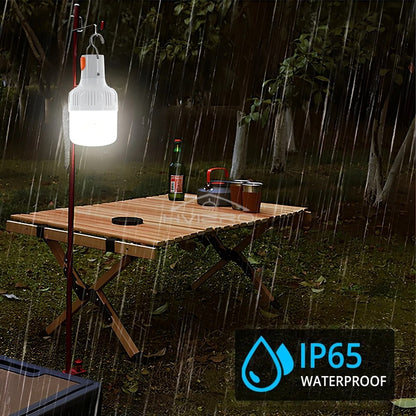 60mm USB Rechargeable Led Bulb Portable Camping Emergency Lighting Light Flashlight Outdoor Garden Picnic Work Hanging Tent Lamp