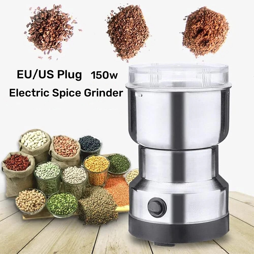 Electric Grinder Four Edged Blade Kitchen Cereal Nuts Beans Spices Grains Grinder Machine Multifunctional Home Coffee Grinder