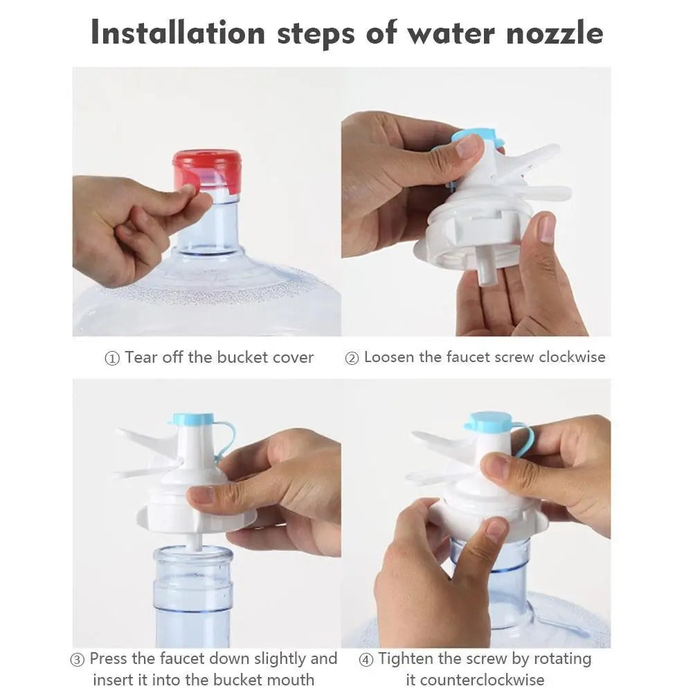 Manual Water Dispenser Pump for Bottled Water | Portable Drinking Water Bottle Press Dispenser