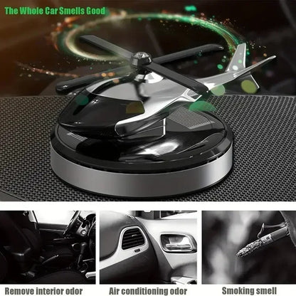 Decoration Solar Rotating Car Aircraft Aromatherapy Wholesale Creative Helicopter Car Aromatherapy Perfume Accessories