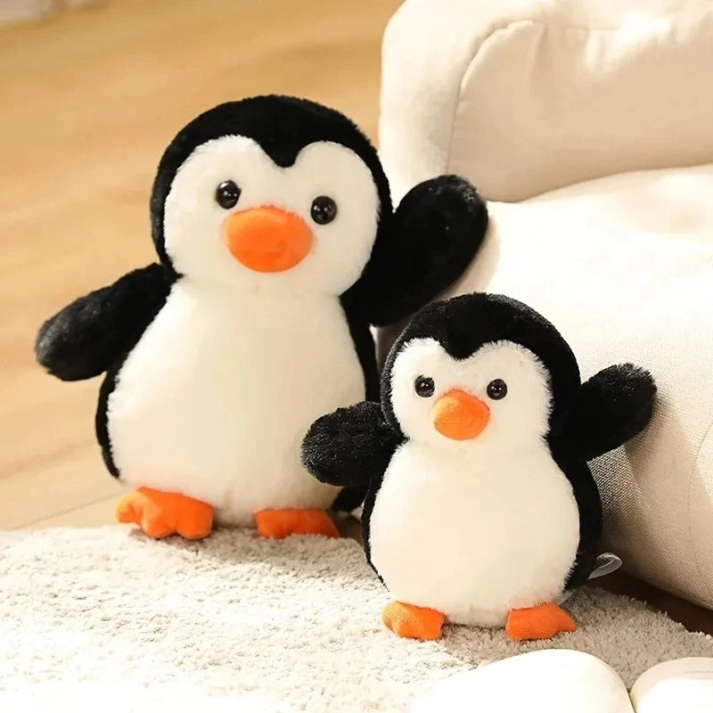 Mini Soft Plush Cotton Penguin Keychain Kawaii Cartoon Animal Bag Pendant Lightweight Couple Matching Keyring For Backpack Car