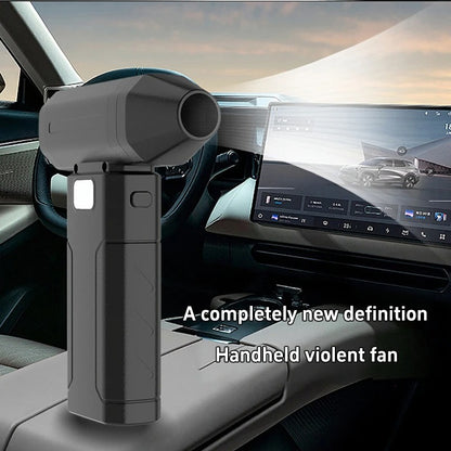 X8 Turbo Jet Fan Handheld Powerful Electric Vacuum Cleaner Portable Air Blower Vacuum Mini Dust Cleaner Violent Fan For Car&home