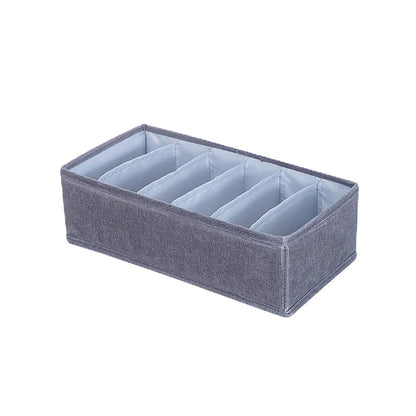 Multi-Compartment Underwear Drawer Organizer | Foldable Storage Box for Socks, Bras, Panties & Accessories