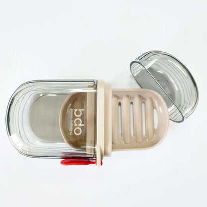 Portable Travel Soap Case with Lid | Soap Dish Storage Box for Bathroom & Travel