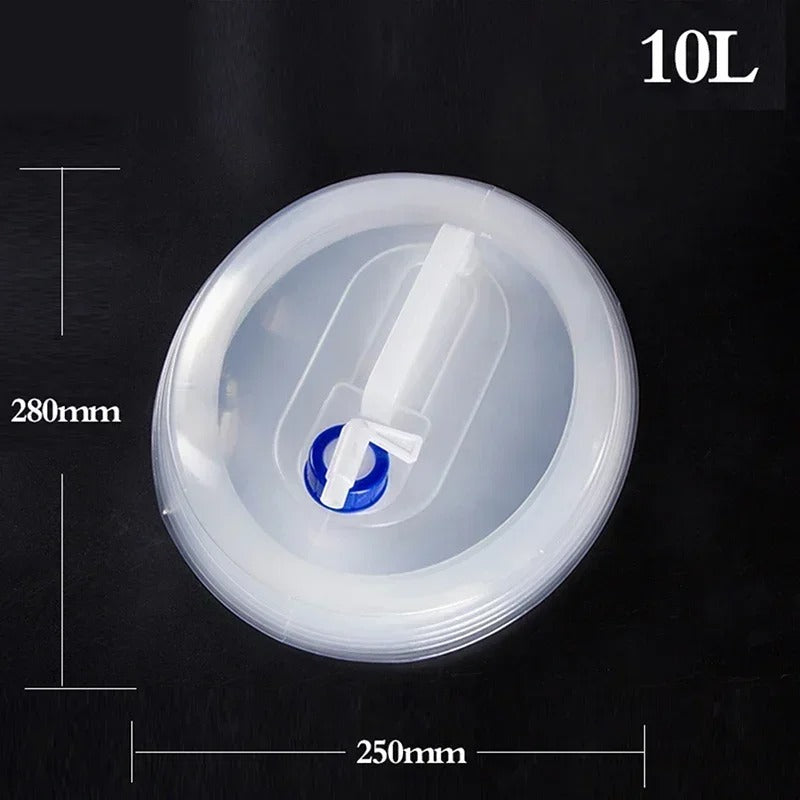 Portable 5/10L /15L Outdoor Folding Water Bag for Car Container Outdoor Transportation Camping Hiking Picnic Emergency