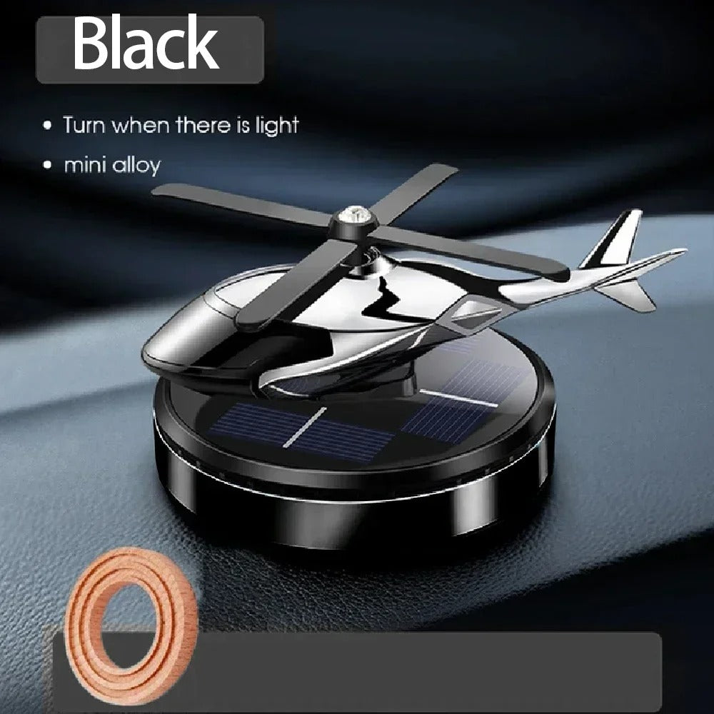 Decoration Solar Rotating Car Aircraft Aromatherapy Wholesale Creative Helicopter Car Aromatherapy Perfume Accessories