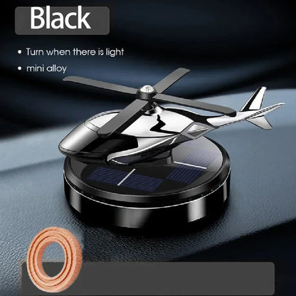 Decoration Solar Rotating Car Aircraft Aromatherapy Wholesale Creative Helicopter Car Aromatherapy Perfume Accessories