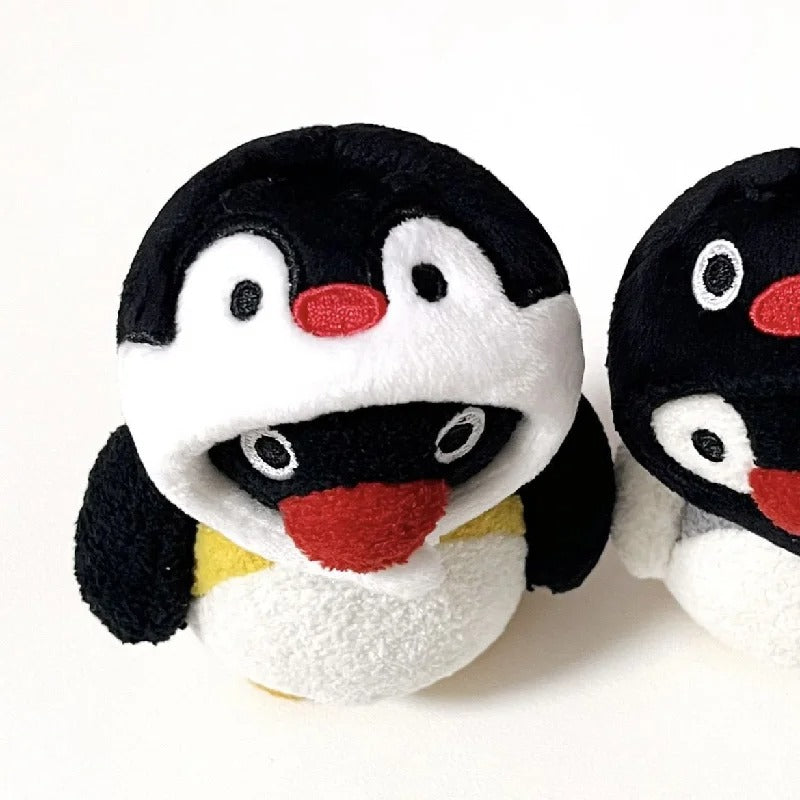 Mini Soft Plush Cotton Penguin Keychain Kawaii Cartoon Animal Bag Pendant Lightweight Couple Matching Keyring For Backpack Car
