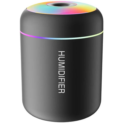 Powerful and Efficient Air Humidifier 180ML Aromatherapy Aroma Diffuser Essential Oil with Colorful Lights for Home Car Bedroom