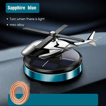 Decoration Solar Rotating Car Aircraft Aromatherapy Wholesale Creative Helicopter Car Aromatherapy Perfume Accessories