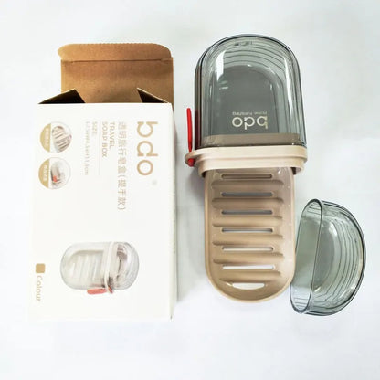 Portable Travel Soap Case with Lid | Soap Dish Storage Box for Bathroom & Travel