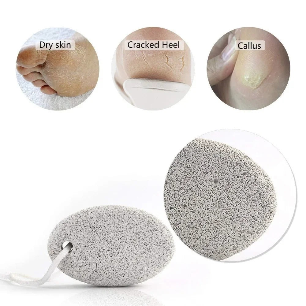Natural Pumice Stone Foot Scrubber – Skin Polishing Stone for Dead Dry Skin, Calluses & Cracked Heels | Zinggal Qatar