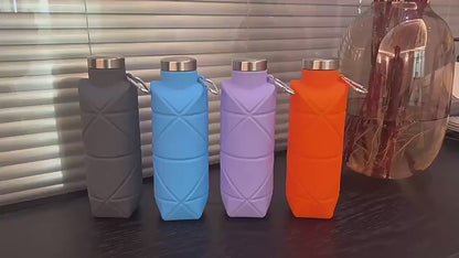Collapsible Silicone Water Bottle – BPA-Free Foldable & Reusable Travel Bottle for Gym, Hiking & Sports | Zinggal Qatar