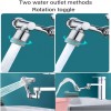1080° Rotating Faucet Aerator | Universal Kitchen Tap Extender with Splash Filter