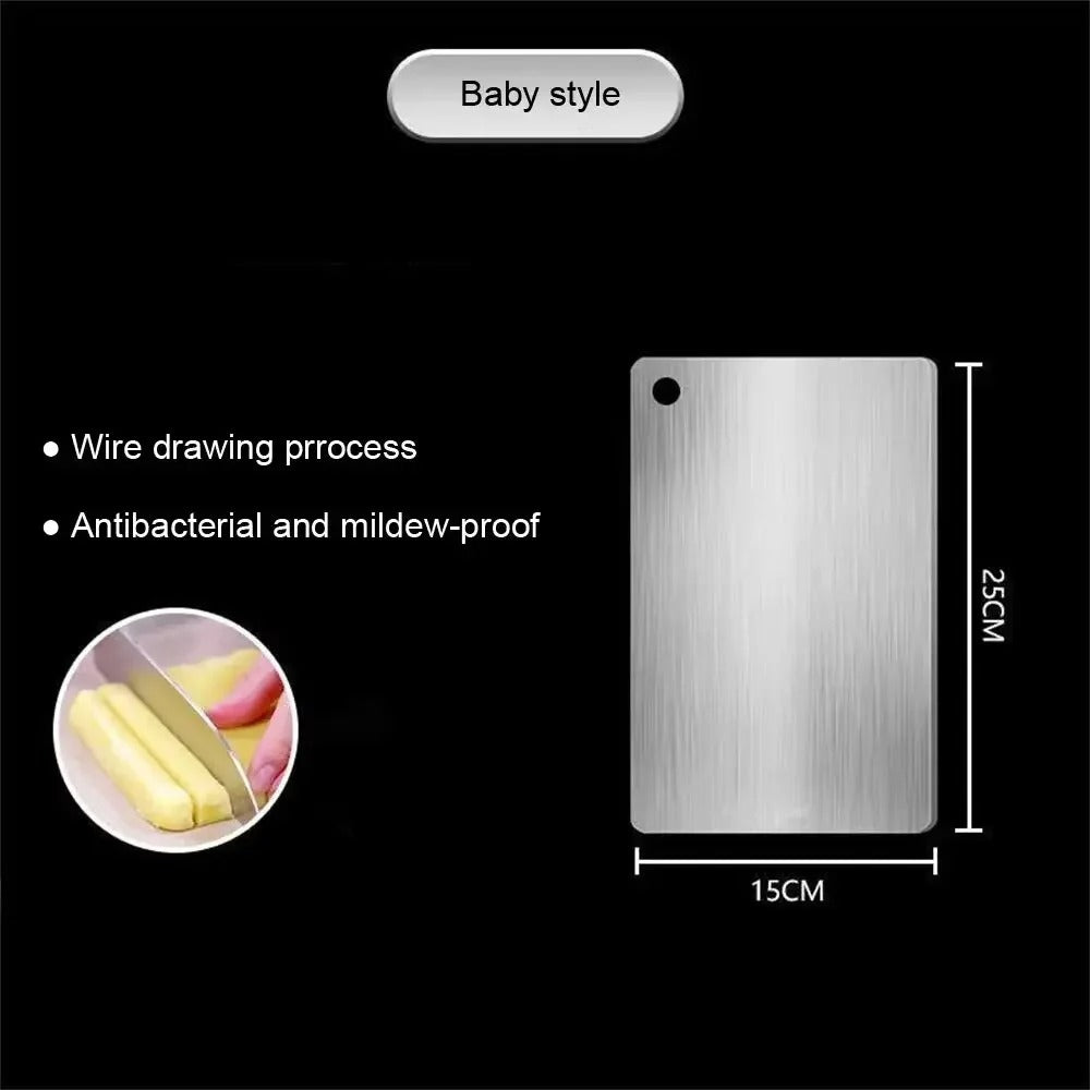 Stainless steel cutting board for kitchen at Zinggal Qatar