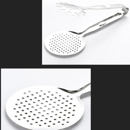 Stainless Steel Strainer Clip Oil Filter Clamp Qatar | Frying Skimmer Tool | Zinggal