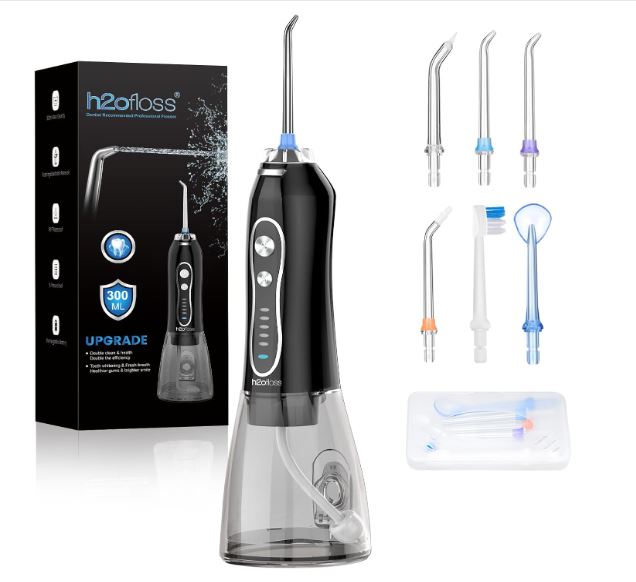 portable Cordless Water Dental Flosser- oral Irrigator Orthodentic teeth cleaner –  | Zinggal Qatar