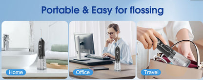 portable Cordless Water Dental Flosser- oral Irrigator Orthodentic teeth cleaner –  | Zinggal Qatar