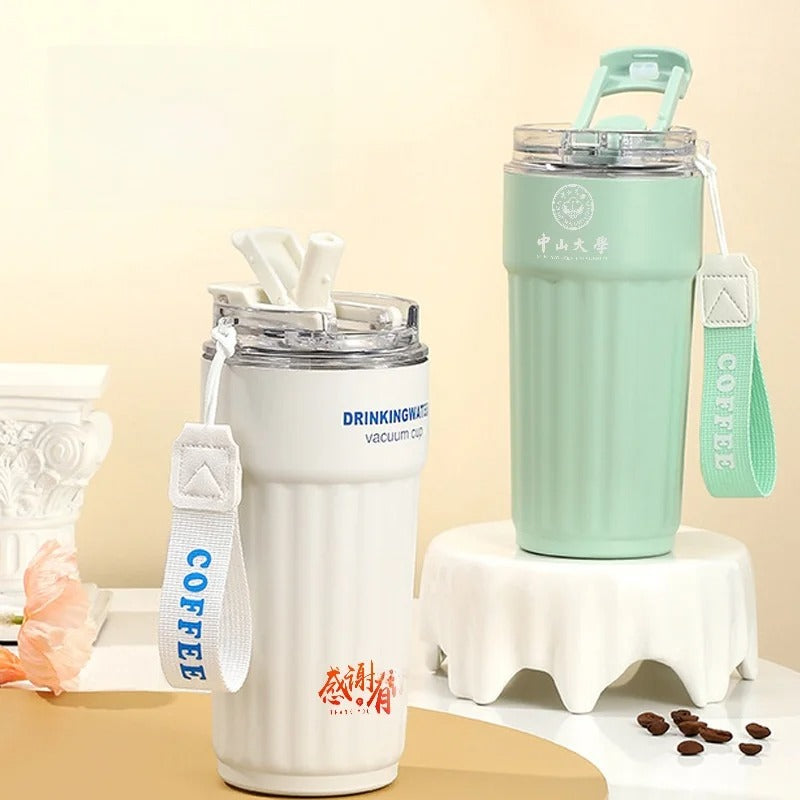 Stainless Steel Insulated Coffee Mug with Lid – Portable Travel Cup-zinggal-qatar